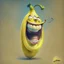 Placeholder: One happy banana caricature