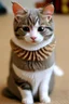 Placeholder: Cute cat in clothe,