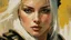 Placeholder: portrait of a Woman Warrior, hand Fist :: Robert McGinnis + Jeremy Mann + Carn Griffiths, clear contours, clear lines, detail, fine rendering, high resolution, 64K, photorealism, precise focus,