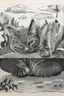 Placeholder: Portrait of a cat by Van Gogh