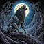 Placeholder: howling Werewolf under a full moon, horror art, by Ian Miller, by Michael Whelan, by Dan Seagrave, expansive, uber detailed, rich deep colors, volumetric lighting, HD, surreal horror, concept art, Whelan's bold visceral style and detailed line work, dramatic, scary, emotionally distressing, uv reactive blacklight effects.