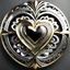 Placeholder: a clony of golden and silver heart sighn rotating