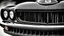 Placeholder: Photograph of a the front grill of a gorgeous, expensive, oldschool black muscle car with a big, black front grill, realistic, stylish, taken up close, symmetrical