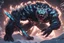 Placeholder: Venom beast in 8k solo leveling shadow artstyle, ice white tiger them, neon effect, full body, ice, intricate details, highly detailed, high details, detailed portrait, masterpiece,ultra detailed, ultra quality