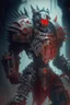 Placeholder: Machine knight, mechanical knight, gears, blood, Horror