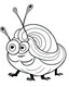 Placeholder: Generate a colouring pages of Garry The Snail along with some pencil sketch marks with a white background