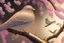 Placeholder: An image of a crystal bird covered in gold etching and diamonds, perched on a branch of cherry blossoms. The scene is illuminated by a soft, ethereal light, enhancing the intricate details and textures of the bird and the surroundings. The art style is detailed, realistic, and captures the magical essence of the scene, trending on ArtStation. The composition combines elements of classical elegance and modern fantasy, reminiscent of the masterful works elegant fantasy intricate high