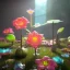 Placeholder: Exotic surreal living glass prism flowers by Chris Wood, sunbeams, intricate details, hyper realistic, 8K resolution, featured on behance