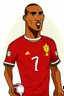 Placeholder: Danilo Luis Helio Pereira Portuguese football player , cartoon 2d