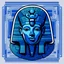 Placeholder: logo, a brain, blue color scheme, ancient Egypt theme