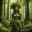 Placeholder: create a full body portrait of a forest dryad gremlin enchantress , with highly detailed, sharply lined facial features, in the deep forest of Brokilon , finely inked, in rustic colors, 4k in the style of Peter Mohrbacher source vibrations, bokeh like f/0.8, tilt-shift lens 8k, high detail, smooth render, down-light, unreal engine, prize winning