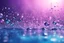 Placeholder: A background for a power point presentation. Water drops bursting. Pink, purple, blue. Photorealistic.