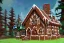 Placeholder: gingerbread house in forrest