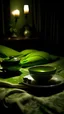 Placeholder: Green tea, bed at night