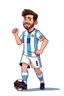 Placeholder: Lionel Messi Argentine footballer cartoon 2d