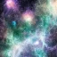 Placeholder: celestial, nebula, ice crystals, snow, icicles, reflections