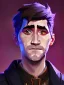 Placeholder: Portrait of a 30 year old strange gay warlock like Jake Gyllenhaal