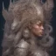 Placeholder: sango fantasy, fantasy magic, intricate, sharp focus, illustration, highly detailed, digital painting, concept art, matte, artgerm and paul lewin and kehinde wiley, masterpiece sexy lips Asian afro lips black African lady body mermaid Dragon head silver space lady outer space mermaid pretty skull head