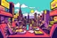 Placeholder: pop art pixels 1000 images cool degen mfer trade - retreat - strategise - repeat