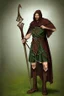 Placeholder: celtic spear warrior with cloak