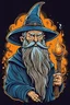 Placeholder: Wizard with majestic beard and pointy hat doing wizard stuff