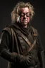 Placeholder: Mad-eye Moody with a chainsaw for a right arm wearing leather armor