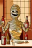 Placeholder: Mummy struggles with reality and has turned to a life of booze.