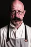 Placeholder: bald innkeeper with white dirty apron and moustache