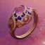 Placeholder: a jewelry design,sakura-themed ring, gemstones and diamonds,luxury, closeup, product view,trending on artstation, cgsociety,ultra quality,digital art, exquisite hyper details,4k,Soft illumination, dreamy,fashion, rendering by unreal engine