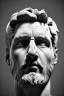 Placeholder: Ultra Realistic image, roman sculpture, Calacatta marble material, Lionel Messi, Laurel leaves crown, Renaissance style, miguel angel style, chisel style, emperor, waist up portrait, epic, celestial, cinematic lighting, God light, god rays, 4k resolution, smooth details, ornate details, soft lighting, unreal engine 5, sky background.