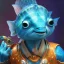 Placeholder: cute fish “wearing avatar make up” Pandora