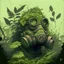 Placeholder: Overgrown, gasmask,comic style