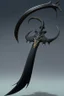 Placeholder: black big sharp scythe