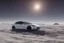 Placeholder: A Tesla 'Model Y' is drifting at top speed, on the planet 'Hoth'. CINEMATIC. WIDE ANGLE LENS. PHOTO REAL.