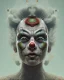 Placeholder: head and shoulders portrait of a clown, face paint, jester hat, sad expression, Takato Yamamoto artist, Akiya Kageichi artist, Jedediah Berry inspired, 8k resolution concept art portrait, dynamic lighting, hyperdetailed, intricately detailed, maximalist, beautiful, peaceful