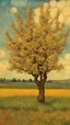 Placeholder: Van Gogh standalone pear tree in field