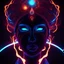 Placeholder: Cosmic dream face, woman, neon, abstract, amazing shadow and lightning, 4k, cinematic, glowing eyes, cosmic, face, dream, space, stars, amazing, art, glowing, fire, fantasy, crazy, ultimate, club, insane, hippie, indian