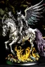 Placeholder: Demon Overlord with wings mounted on spectral ghost flame horse