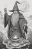 Placeholder: Wizard with majestic beard and pointy hat doing wizard stuff