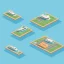 Placeholder: isometric architecture illustration flat design of a boat