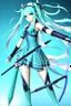 Placeholder: hatsune miku with big weapons