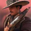 Placeholder: portrait,"Insanely detailed photograph of a mariachi warrior", charo with gun belt, sequenced Sombrero, detailed D20 flair, digital painting, artstation, concept art, smooth, sharp focus, illustration, art by artgerm and greg rutkowski and alphonse mucha, 8 k