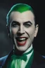 Placeholder: Bela Lugosi as Count Dracula the Joker, laughing maniacally, Short, buzz-cut green hair tapered on the sides - Blue eyes - full color - 32k, UHD, 1080p, 8 x 10, glossy professional quality digital photograph - dark foggy gradated background, historic, powerful, octane rendering, exquisite detail, 30 - megapixel, 4k, 85 - mm - lens, sharp - focus, intricately - detailed, long exposure time, f8, ISO 100, shutter - speed 1125, diffuse - back - lighting, ((skin details, high detailed skin texture)),