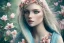 Placeholder: femme long cheveux blond yeux bleus , 8k resolution, flower magnolia, beautifulhijab portrait, 8k resolution, flower head and body, beautiful