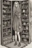 Placeholder: she stands within the confines of a closet, surrounded by a cabinet of curiosities. These evocative creations capture a melancholic mood, revealing the inner struggle of a soul torn between her desire for freedom and the weight of her own uniqueness.