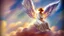 Placeholder: angel on a cloud with the light behind