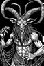 Placeholder: A goat black metal 2d full body