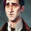 Placeholder: Portrait of a 30 year old warlock like Colin Farrell, Sherlock Holmes and Mary Poppins