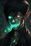 Placeholder: fantasy art, young male, elf, noble, mask, pale skin color