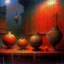 Placeholder: still life oil painting, Zdzisław Beksiński